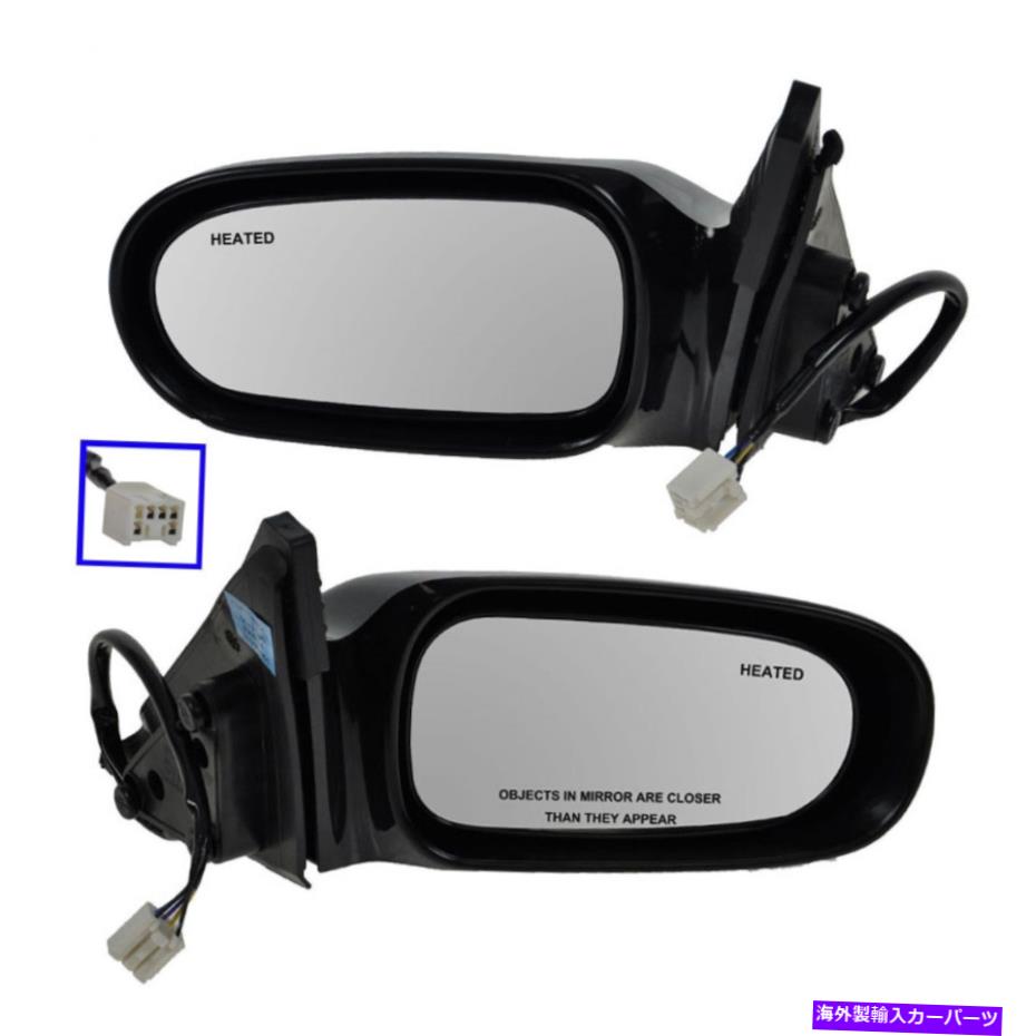 USミラー 00-02マツダ626用のパワー加熱サイドビューミラー Power Heated Side View Mirror Left LH & Right RH Pair Set for 00-02 Mazda 626【並行輸入品】