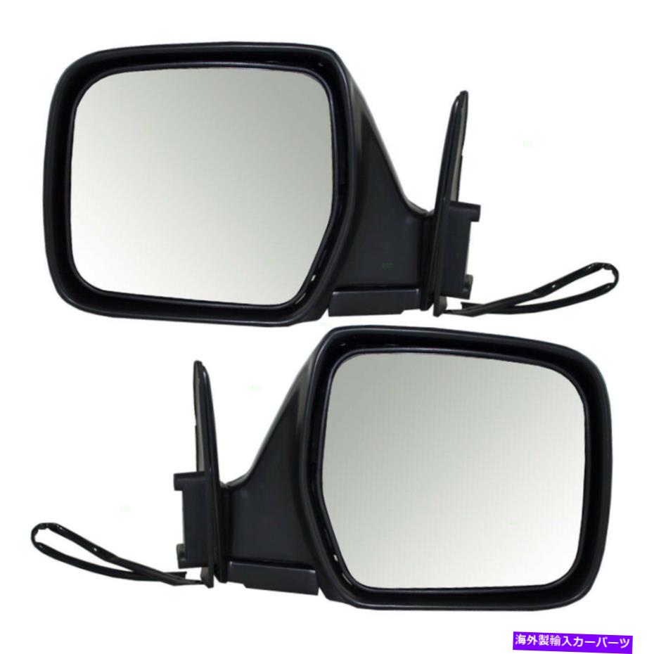 USミラー 91-97トヨタランドクルーザー用の新しいペアセットパワーサイドビューミラーグラスハウジング New Pair Set Power Side View Mirror Glass Housing for 91-97 Toyota Land Cruiser【並行輸入品】