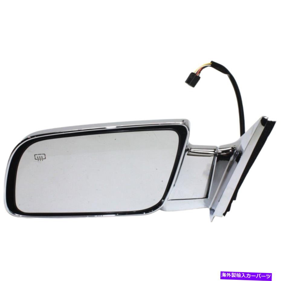 USミラー 1988年から2000年のシボレーC2500ドライバーサイドパワー加熱クロムのミラー Mirror For 1988-2000 Chevrolet C2500 Driver Side Power Heated Chrome【並行輸入品】