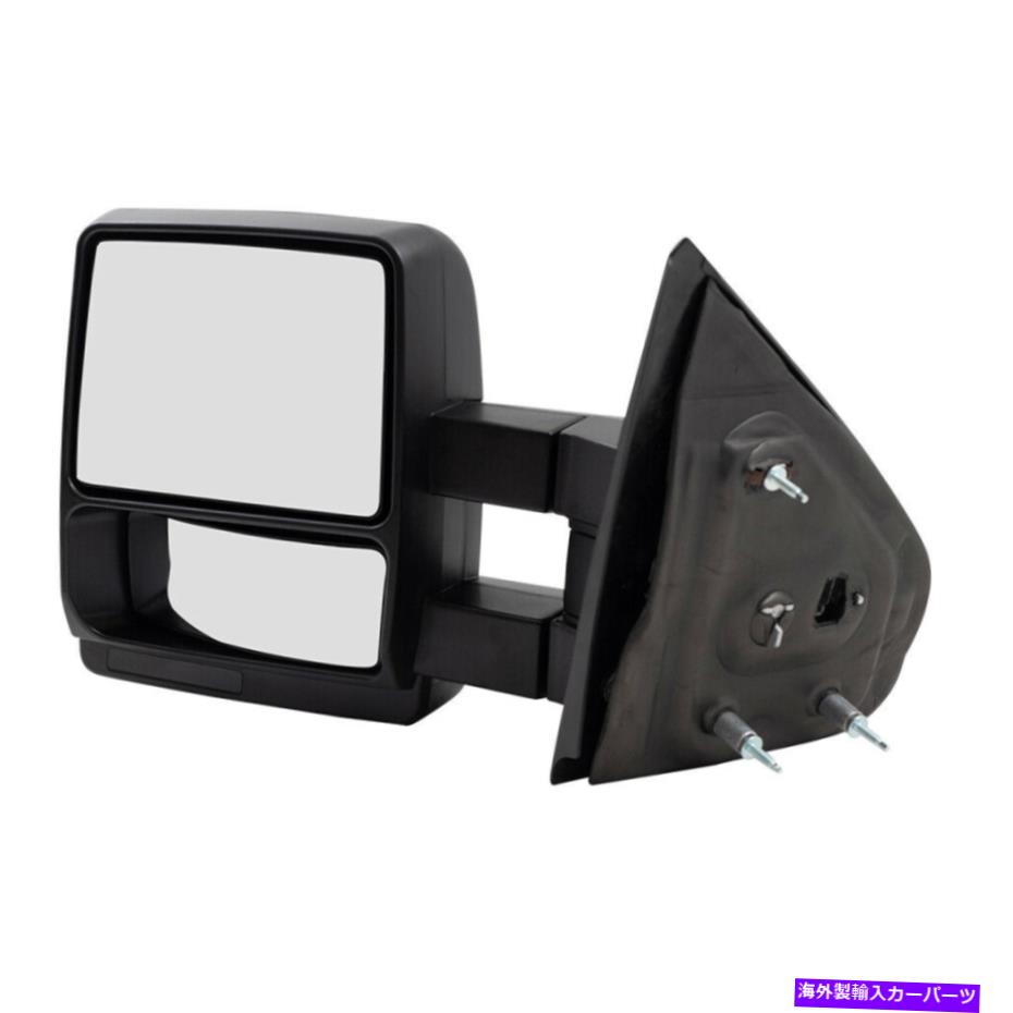 USミラー マニュアルトウミラー適合 Manual Tow Mirror fits 04-14 Ford F-150 Pickup Driver Side Telescopic Dual Arms【並行輸入品】