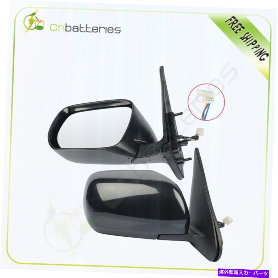 USミラー L+Rサイドミラー2006-14スズキグランドヴィタラブラックパワー機能に適しています L+R Side Mirrors Fits For 2006-14 SUZUKI GRAND VITARA Black Power Function【並行輸入品】