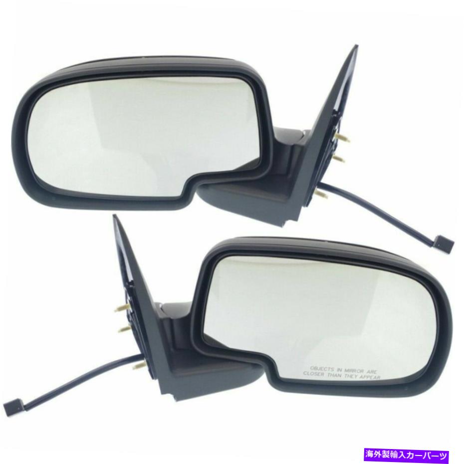 USミラー 99-02シルバラード＆シエラのための新しいパワーサイドビューミラー、左と右ペア NEW Power Side View Mirrors, Left & Right Pair for 99-02 Silverado & Sierra【並行輸入品】 43,560円
