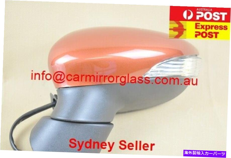 USミラー Ford Fiesta06/2013-2019 WZの新しいドアミラー（左側、オレンジ、自動倍） NEW DOOR MIRROR FOR FORD FIESTA06/2013-2019 WZ (LEFT SIDE, ORANGE ,NO AUTOFOLD)【並行輸入品】