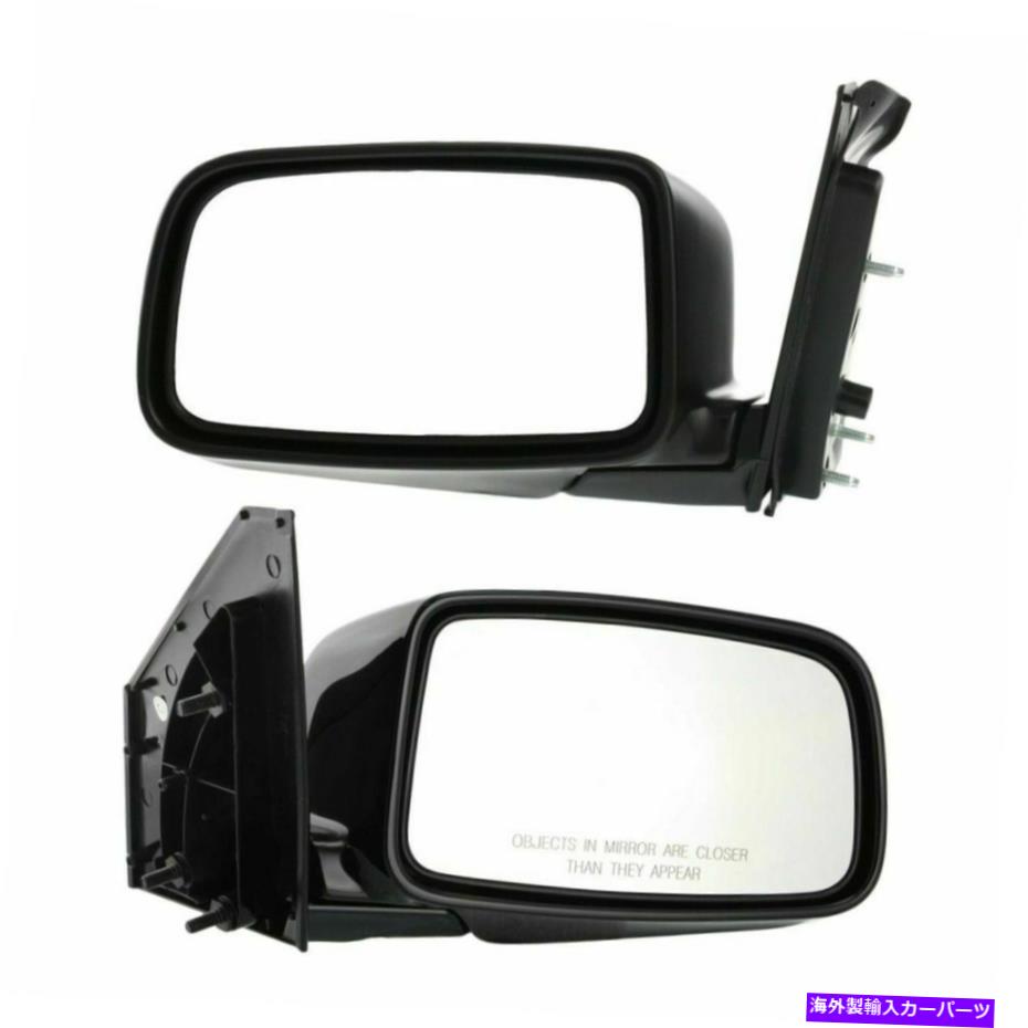 USミラー 2002年から2005年のマニュアルミラーセット三菱ランサー左右滑らかな黒いセダン Manual Mirror Set For 2002-2005 Mitsubishi Lancer Left Right Smooth Black Sedan【並行輸入品】 43,560円