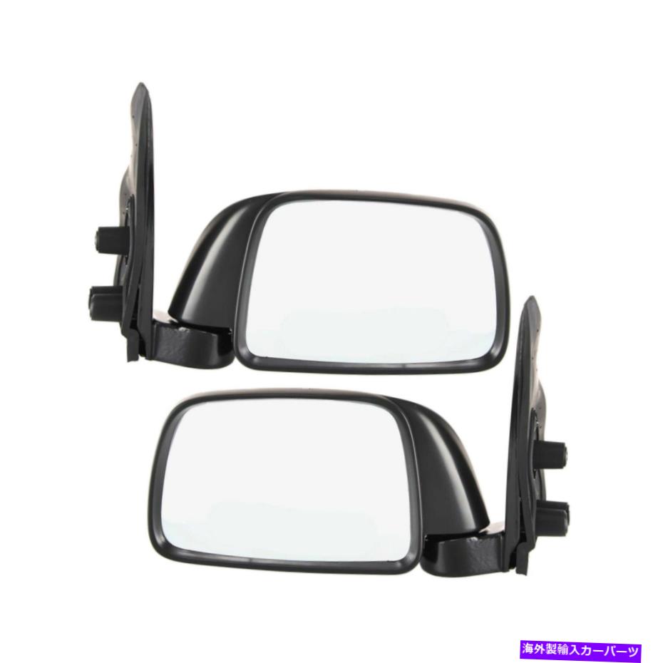 USミラー トヨタタコマ1995-2000ペアの2つのドアマニュアルの非加熱ミラーの新しいセット New Set of 2 Door Manual Non-Heated Mirrors for Toyota Tacoma 1995-2000 Pair【並行輸入品】 43,560円