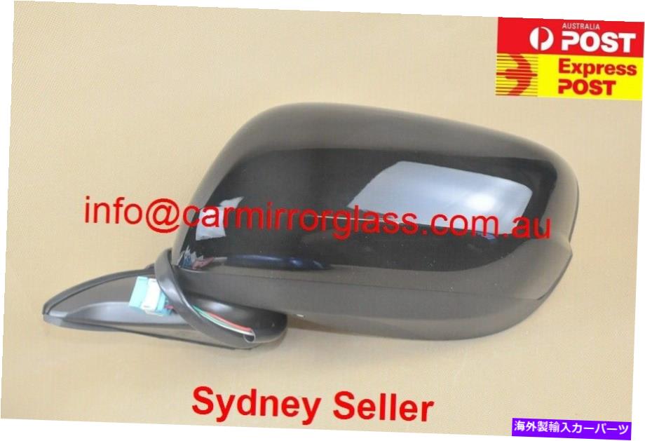 USミラー ホンダジャズ2008-2014左側の新しいドアミラー、ブリンカーなし、黒 NEW DOOR MIRROR FOR HONDA JAZZ 2008 - 2014 LEFT SIDE, NO BLINKER, Black【並行輸入品】