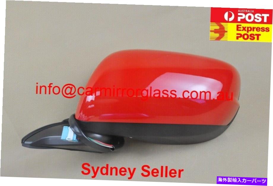 USミラー ホンダジャズ2008-2014左側の新しいドアミラー、点滅者なし、赤 NEW DOOR MIRROR FOR HONDA JAZZ 2008 - 2014 LEFT SIDE, NO BLINKER, Red【並行輸入品】