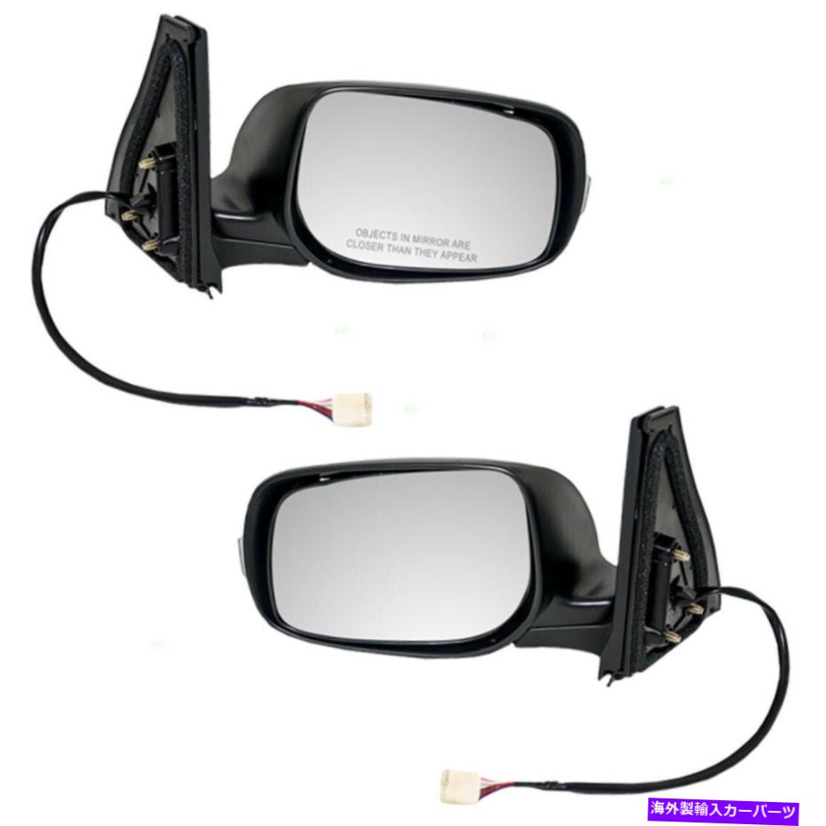USミラー フィットシオンXB 08-15サイドビューパワーミラーのセットターン信号ガラスw/ハウジング Fits Scion xB 08-15 Set of Side View Power Mirrors Turn Signal Glass w/ Housing【並行輸入品】