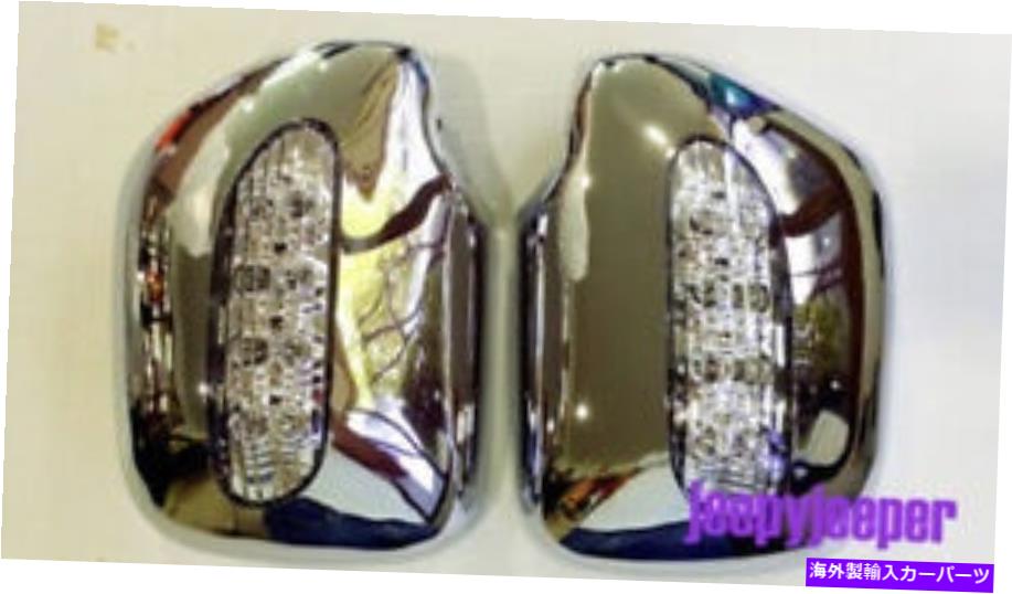 USミラー トヨタハイラックスMK3サーフ89-97 LN85 LN105のペアクロムサイドミラーカバーLED PAIR CHROME SIDE MIRROR COVER LED FOR TOYOTA HILUX MK3 SURF 89-97 LN85 LN105【並行輸入品】