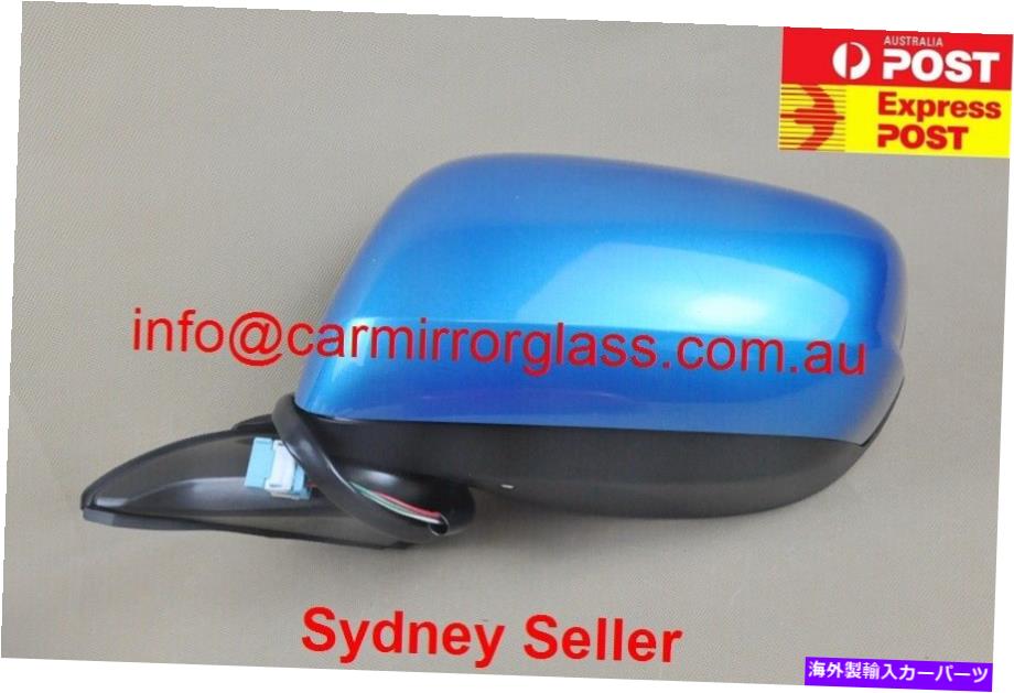 USミラー ホンダジャズ2008-2014左側の新しいドアミラー、ブリンカーなし、スカイブルー NEW DOOR MIRROR FOR HONDA JAZZ 2008 - 2014 LEFT SIDE, NO BLINKER, Skyblue【並行輸入品】