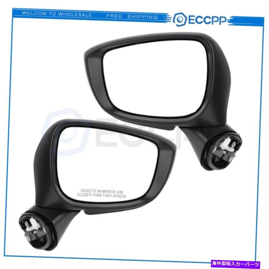 USミラー ミラーパワーシグナルヒートブラックフィット2015-16マツダCX-5左+右側ペアセット Mirror Power Signal Heat Black Fits 2015-16 Mazda CX-5 Left+Right Side Pair Set【並行輸入品】