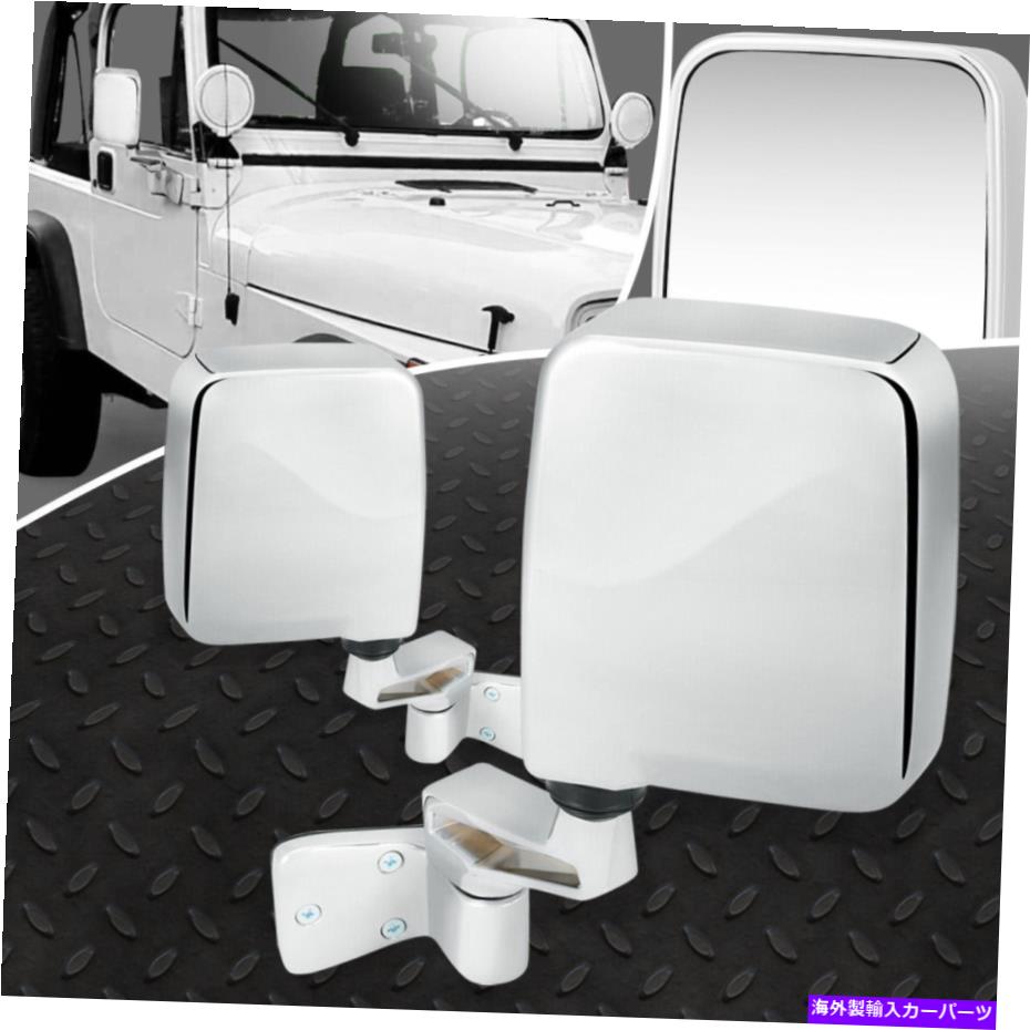USミラー 87-95のジープラングラーペアOEスタイルマニュアル調整サイドビュードアミラー FOR 87-95 JEEP WRANGLER PAIR OE STYLE MANUAL ADJUSTMENT SIDE VIEW DOOR MIRROR【並行輸入品】