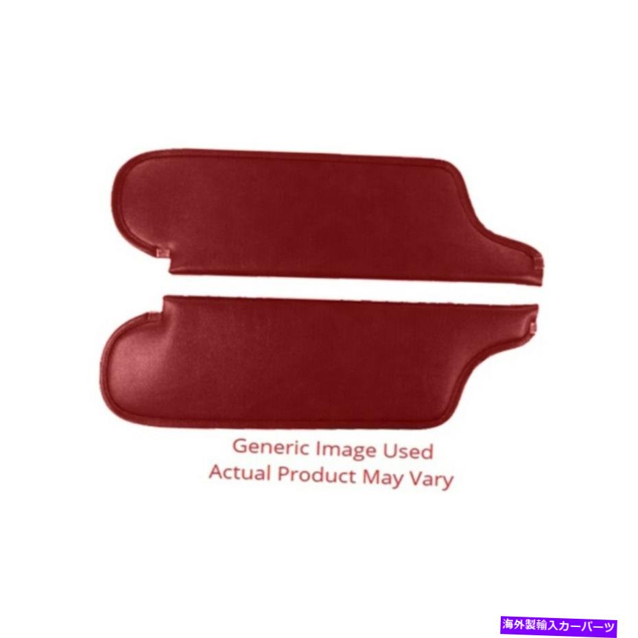 サンシェード 1967-1968のサンバイザーマーキュリークーガー2ドアハードトップと段ボールレッド Sun Visor for 1967-1968 Mercury Cougar 2 Door Hardtop with Cardboard Red【並行輸入品】