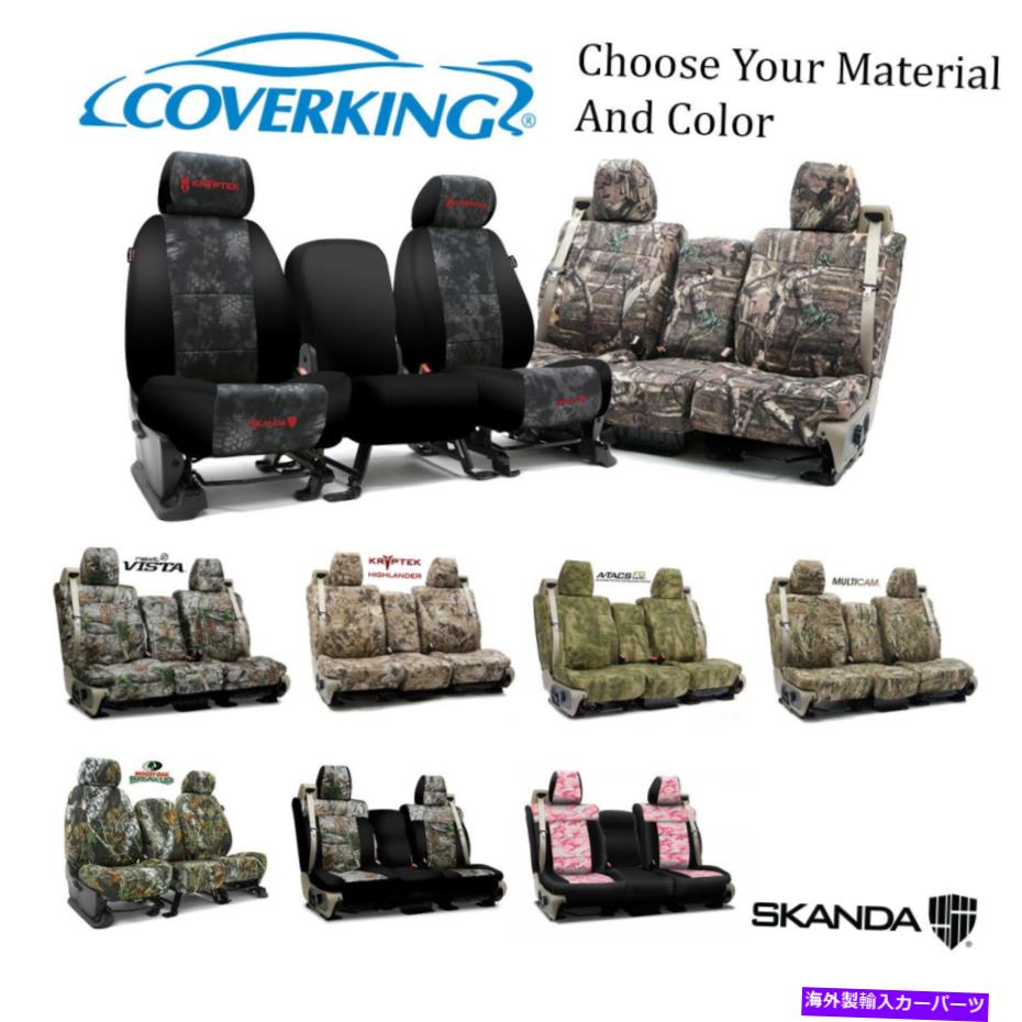 カーカバー カスタムフロントロウスカンダカモシートカバーダッジトラック/SUVのカバー Coverking Custom Front Row Skanda Camo Seat Covers For Dodge Truck/SUVs【並行輸入品】