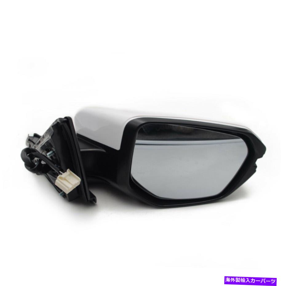 USミラー 2016-19ホンダシビック乗客Rサイドミラー加熱＆信号ランプホワイト7ピン For 2016-19 Honda Civic Passenger R Side Mirror Heated & Signal Lamp White 7pin【並行輸入品】