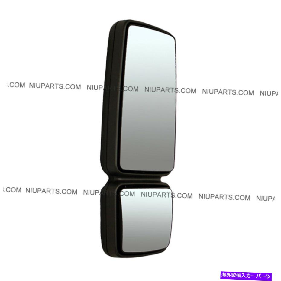 USミラー ドアミラーブラックw/ ledターンシグナルストリップlhフィット：国際4300 4400 7400 Door Mirror Black w/ LED Turn Signal Strip LH Fit: International 4300 4400 7400【並行輸入品】