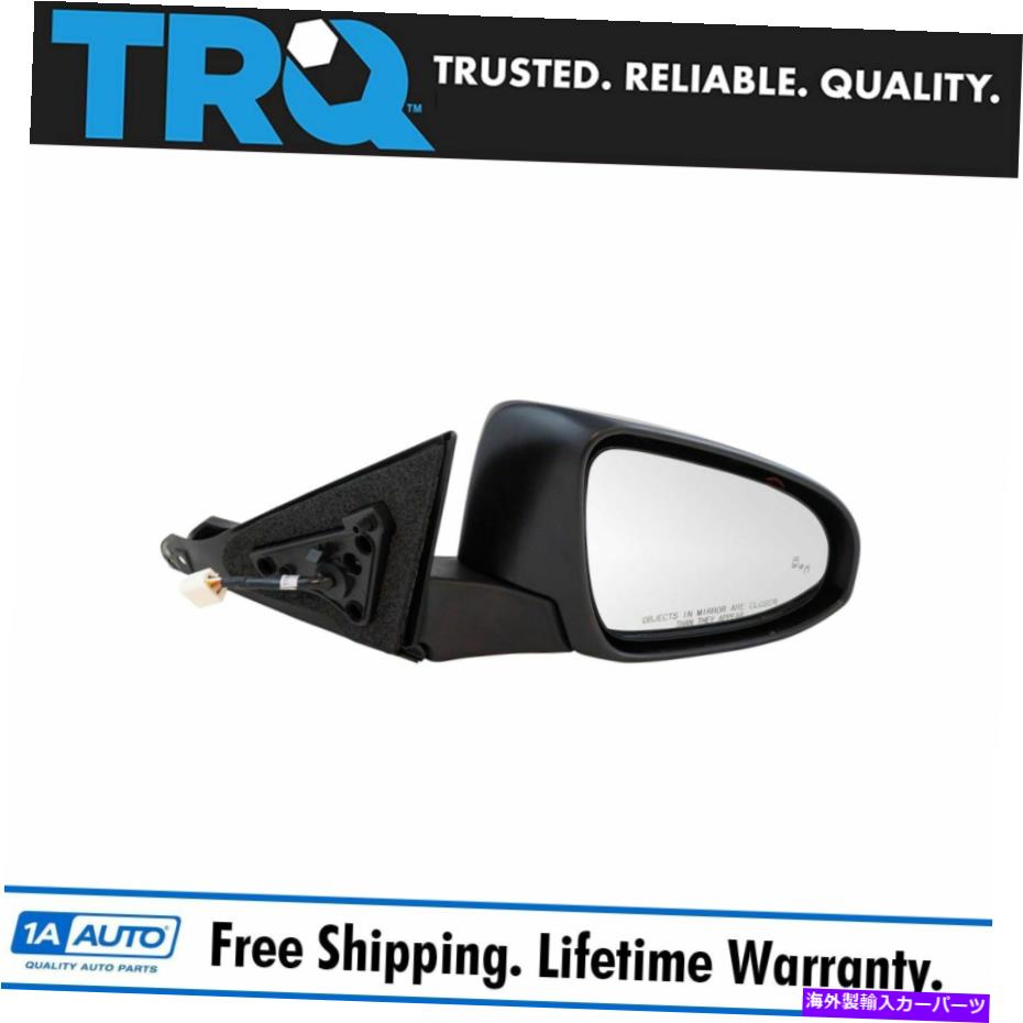 USミラー TRQミラーパワー加熱された死角検出滑らかなブラック右rh for camry new TRQ Mirror Power Heated Blind Spot Detection Smooth Black Right RH for Camry New【並行輸入品】