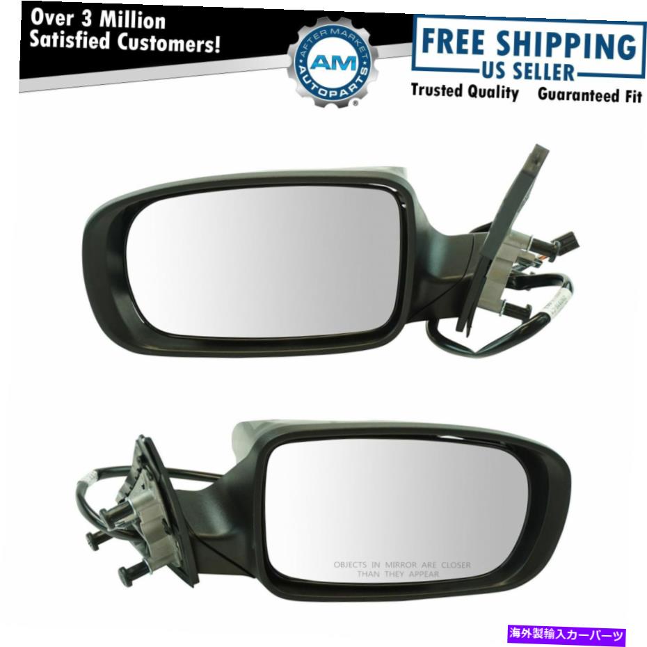 USミラー エクステリアパワー加熱マニュアル折りたたみミラーブラックlh rhペア充電器新しい Exterior Power Heated Manual Folding Mirror Black LH RH Pair for Charger New【並行輸入品】