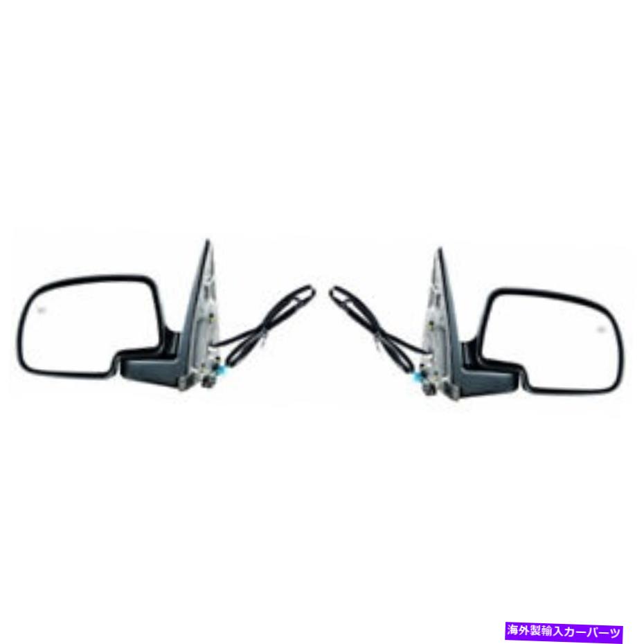 USミラー GMC Sierra 1500クラシックドアミラー2007ペアRHとLHサイドテクスチャの加熱 For GMC Sierra 1500 Classic Door Mirror 2007 Pair RH and LH Side Textured Heated【並行輸入品】