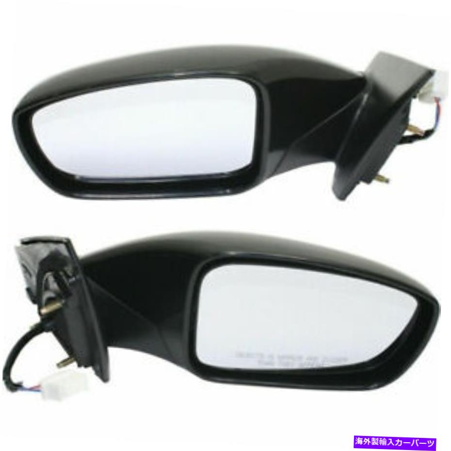 USミラー 2つの新しいセットヒュンダイソナタ11-14 LH＆RHサイドPWRミラーマンFLDG NON-HTD New Set Of 2 Fits HYUNDAI SONATA 11-14 LH & RH Side Pwr Mirror Man Fldg Non-Htd【並行輸入品】