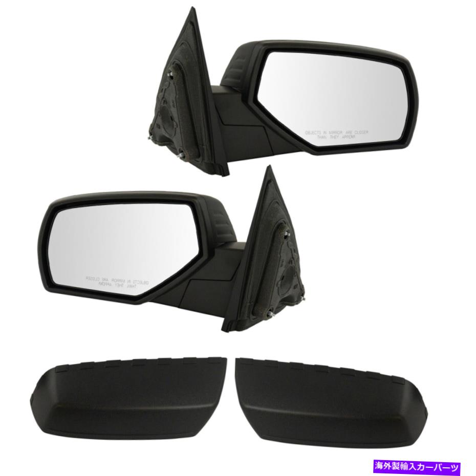 USミラー TRQミラーマニュアルパフォーマンススタイルのテクスチャキャップGMピックアップトラック用2のセット TRQ Mirror Manual Performance Style Textured Cap Set of 2 for GM Pickup Truck【並行輸入品】