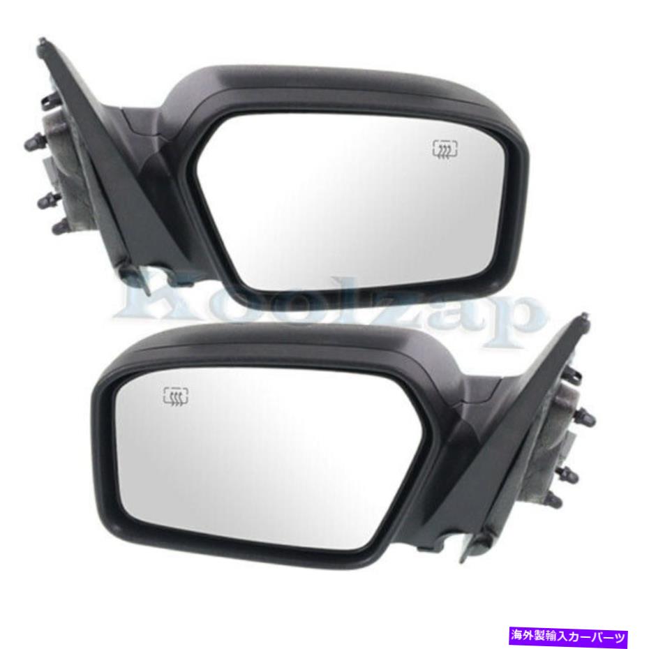 USミラー 06-10のフュージョンミラノリアビュードアミラーミラーパワー熱w/puddleライトセットペア For 06-10 Fusion Milan Rear View Door Mirror Power Heat w/Puddle Light SET PAIR【並行輸入品】