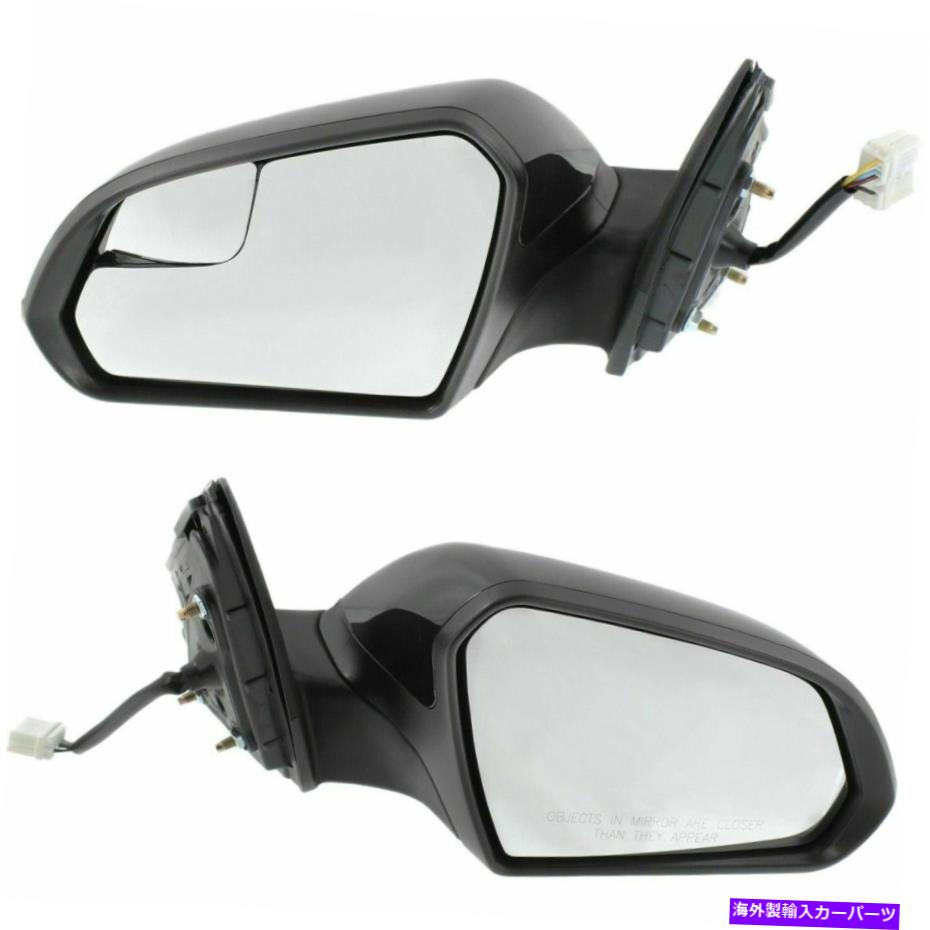 USミラー 2つの新しいセットヒュンダイソナタ2015-19 LH＆RHサイドパワーミラーマンFLDG HTD New Set Of 2 Fits HYUNDAI SONATA 2015-19 LH & RH Side Power Mirror Man Fldg Htd【並行輸入品】