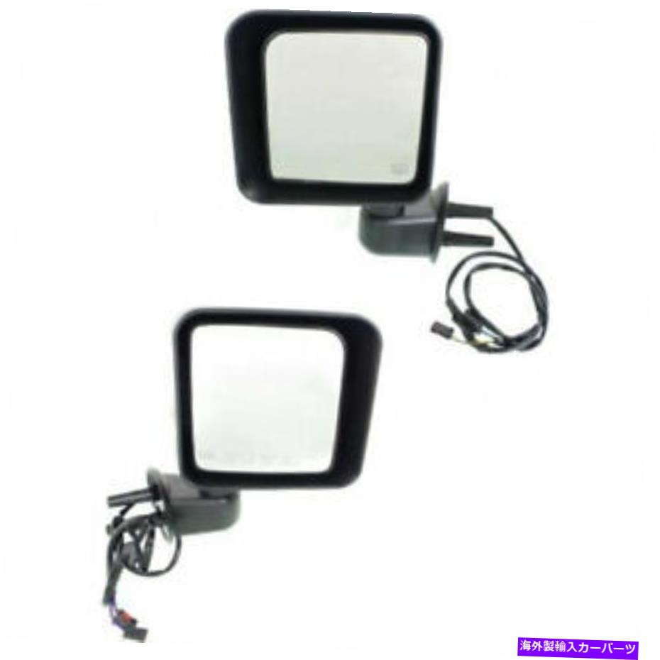 USミラー 2つの新しいセットジープラングラーJK 15-18 LHおよびRHサイドPWRミラーマンfldg htd New Set Of 2 Fits JEEP WRANGLER JK 15-18 LH And RH Side Pwr Mirror Man Fldg Htd【並行輸入品】