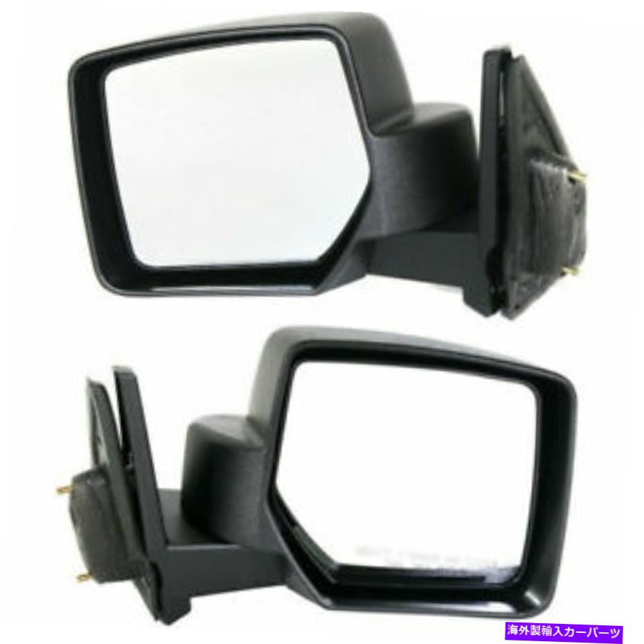 USミラー 2つの新しいセットがジープパトリオット2007-17 LH＆RHサイドマンミラーマンFLDG非HTD New Set Of 2 Fits JEEP PATRIOT 2007-17 LH & RH Side Man Mirror Man Fldg Non-Htd【並行輸入品】