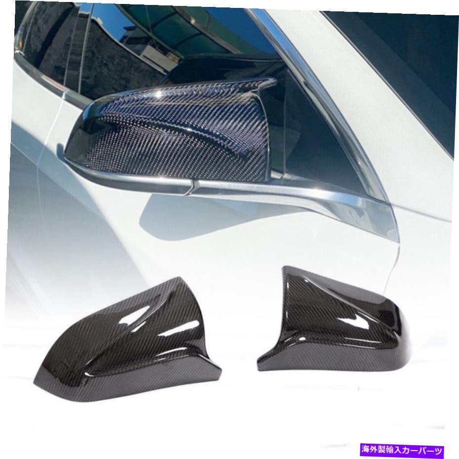 USミラー テスラモデル3セダン2017-21カーボンファイバーウィングミラーカバーキャップの交換 For Tesla Model 3 Sedan 2017-21 Carbon Fiber Wing Mirror Cover Caps Replacement【並行輸入品】