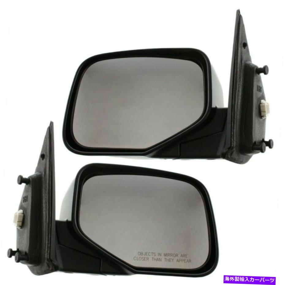 USミラー 2006-2014の2のパワーミラーセットホンダリッジラインテクスチャブラックマニュアルフォールド Power Mirror Set Of 2 For 2006-2014 Honda Ridgeline Textured Black Manual Fold【並行輸入品】