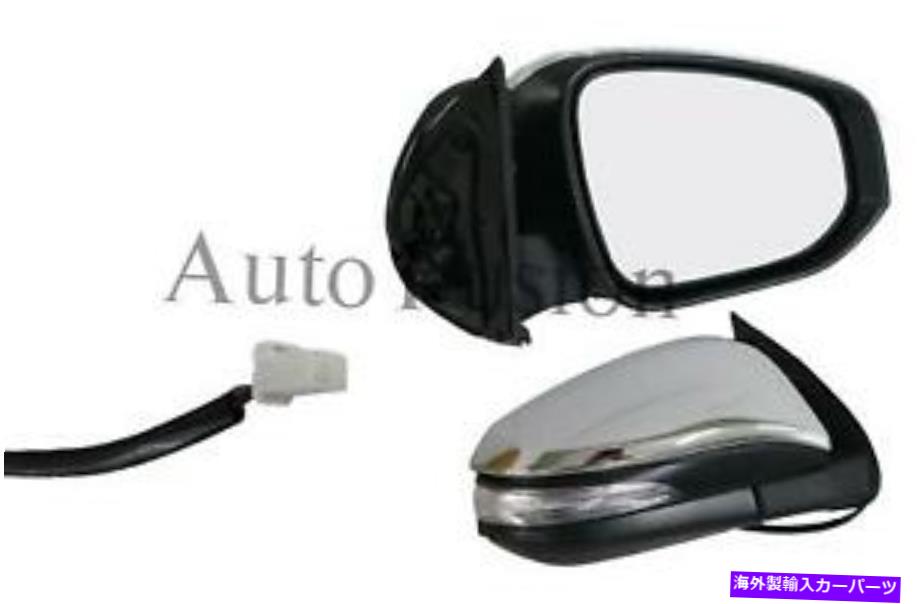 USミラー ドアミラー右クロム +トヨタハイラックスTGN/KUN/GGN 2015-On用のブリンカーエレクトリック Door Mirror Right Chrome +Blinker Electric For Toyota Hilux Tgn/Kun/Ggn 2015-On【並行輸入品】