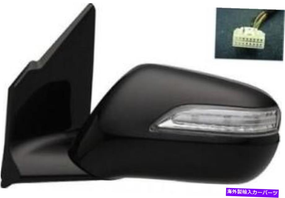 USミラー フィット10-13 Acura MDXサイドビューミラー - 左（ドライバー）-2010 2012 2013 fits 10-13 Acura MDX Side View Mirror - Left (Driver) - 2010 2011 2012 2013【並行輸入品】