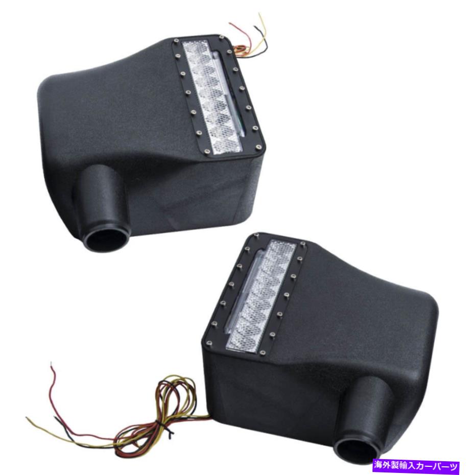 USミラー ジープラングラーJK 07-18のLEDターンシグナルライト付きブラックリアサイドビューミラー Black Rear Side View Mirrors w/LED Turn Signal Light for Jeep Wrangler JK 07-18【並行輸入品】