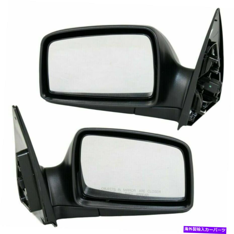 USミラー 新しいLH＆RHパワーミラーマニュアル折りたたみテクスチャブラックフィットキアスポーツ2005-07 New LH & RH Power Mirror Manual Folding Textured Black Fits Kia Sportage 2005-07【並行輸入品】