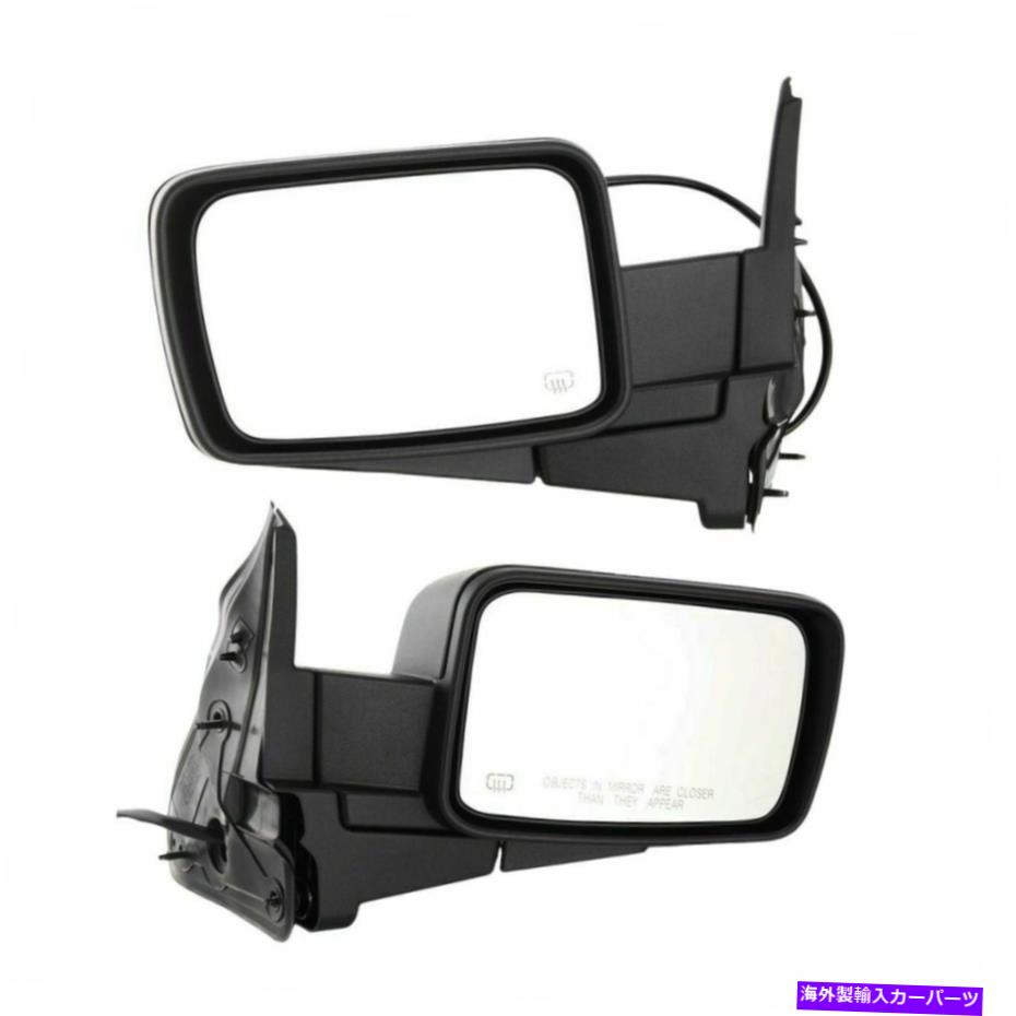 USミラー 2006年から2010年のパワーミラーセットジープ司令官加熱塗装可能なマニュアル折り Power Mirror Set For 2006-2010 Jeep Commander Heated Paintable Manual Folding【並行輸入品】