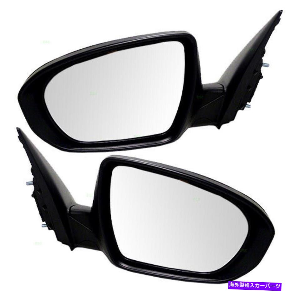 USミラー 新しいペアセットパワーサイドミラーガラスハウジング11-14 KIAオプティマの加熱信号 New Pair Set Power Side Mirror Glass Housing Heated Signal for 11-14 Kia Optima【並行輸入品】