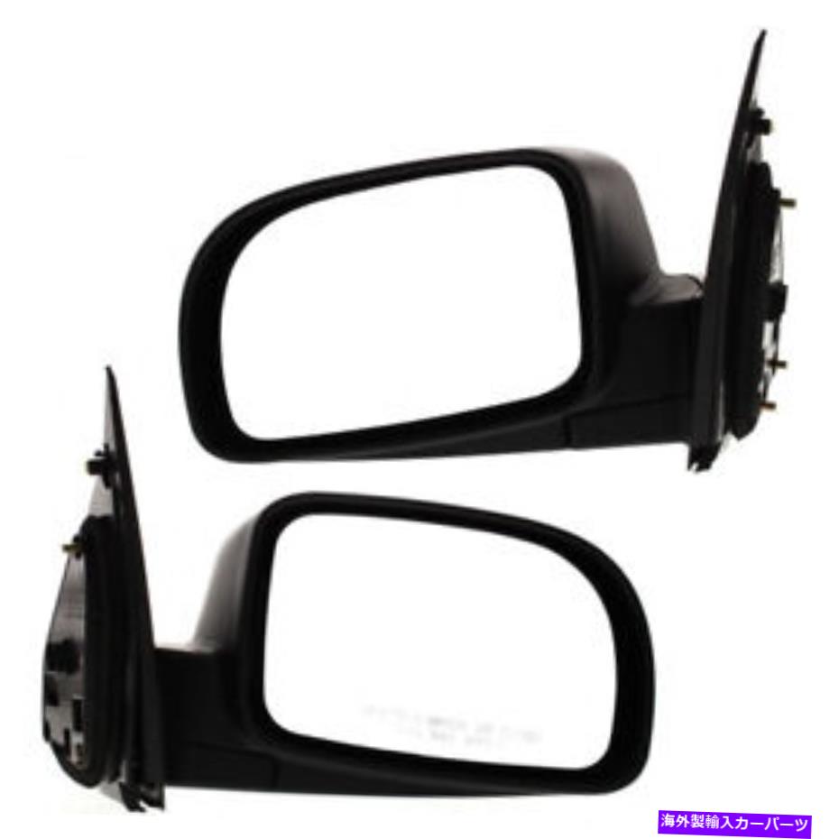 USミラー ヒュンダイサンタフェミラー2007-2012 LHおよびRHサイドペアテクスチャブラックヒート For Hyundai Santa Fe Mirror 2007-2012 LH and RH Side Pair Textured Black Heated【並行輸入品】