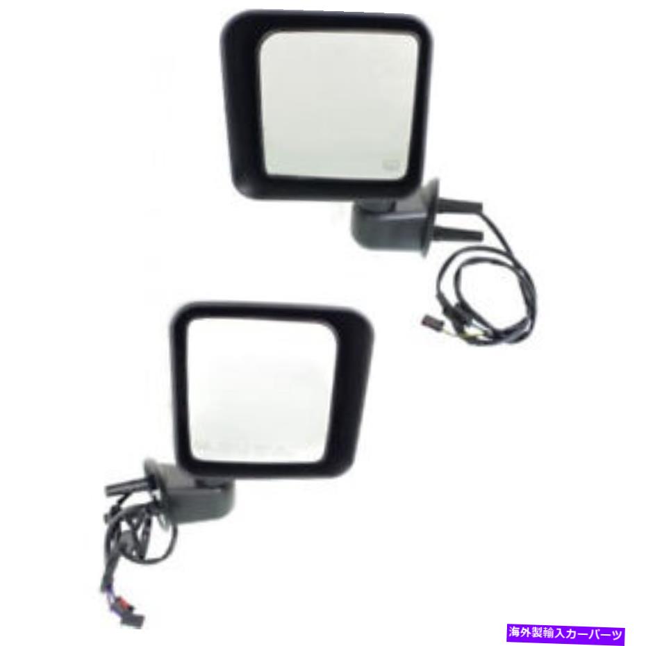 USミラー Jeep Wrangler JK 2015-2017 2018ドアミラーLHとRHサイドの場合|ペア|力 For Jeep Wrangler JK 2015-2017 2018 Door Mirror LH and RH Side | Pair | Power【並行輸入品】