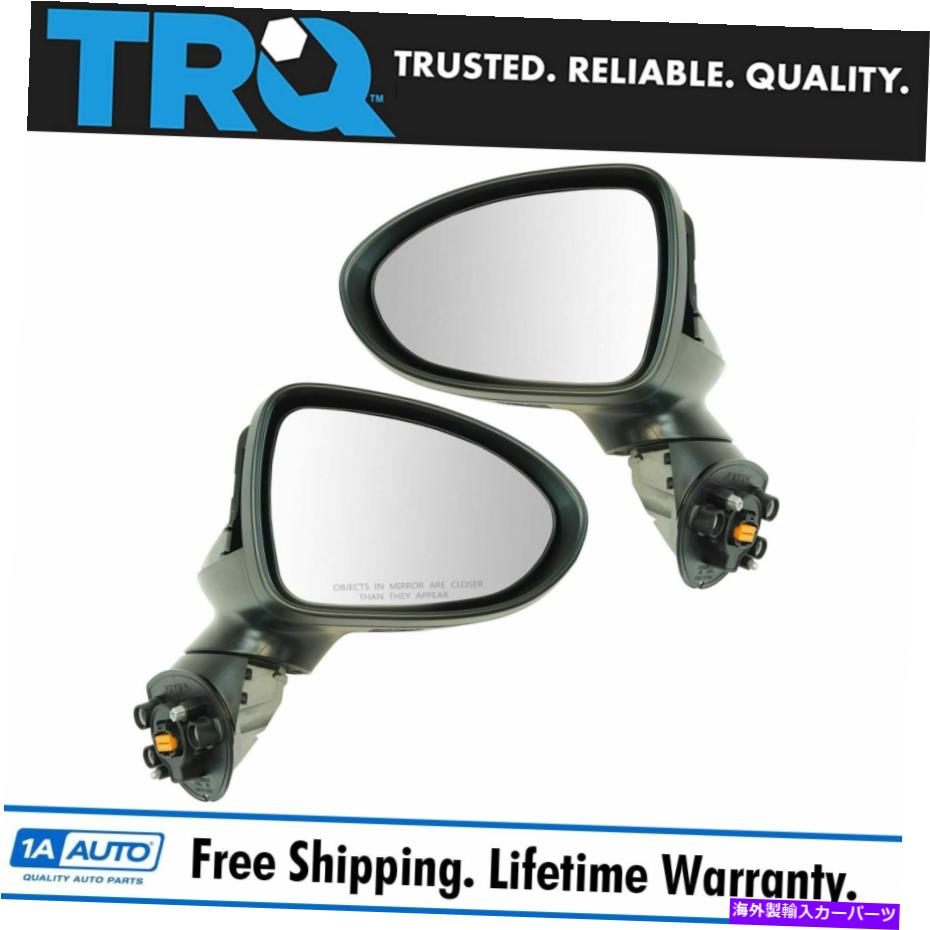 USミラー TRQエクステリア加熱ミラーブラックスムースlh lf rh rfペアkia rio TRQ Exterior Power Heated Mirror Black Smooth LH LF RH RF Pair for Kia Rio【並行輸入品】