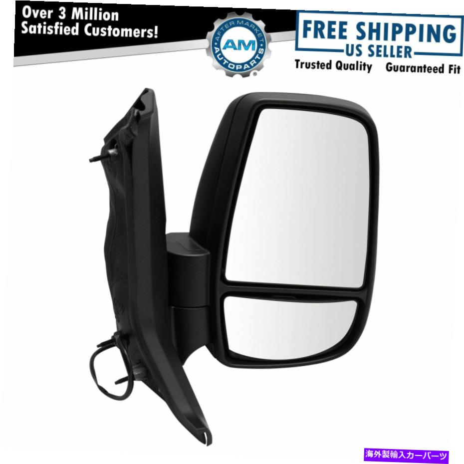 USミラー フォードトランジット低屋根のための凸型ガラステクスチャブラックRHの鏡パワー Mirror Power w/ Lower Convex Glass Textured Black RH for Ford Transit Low Roof【並行輸入品】