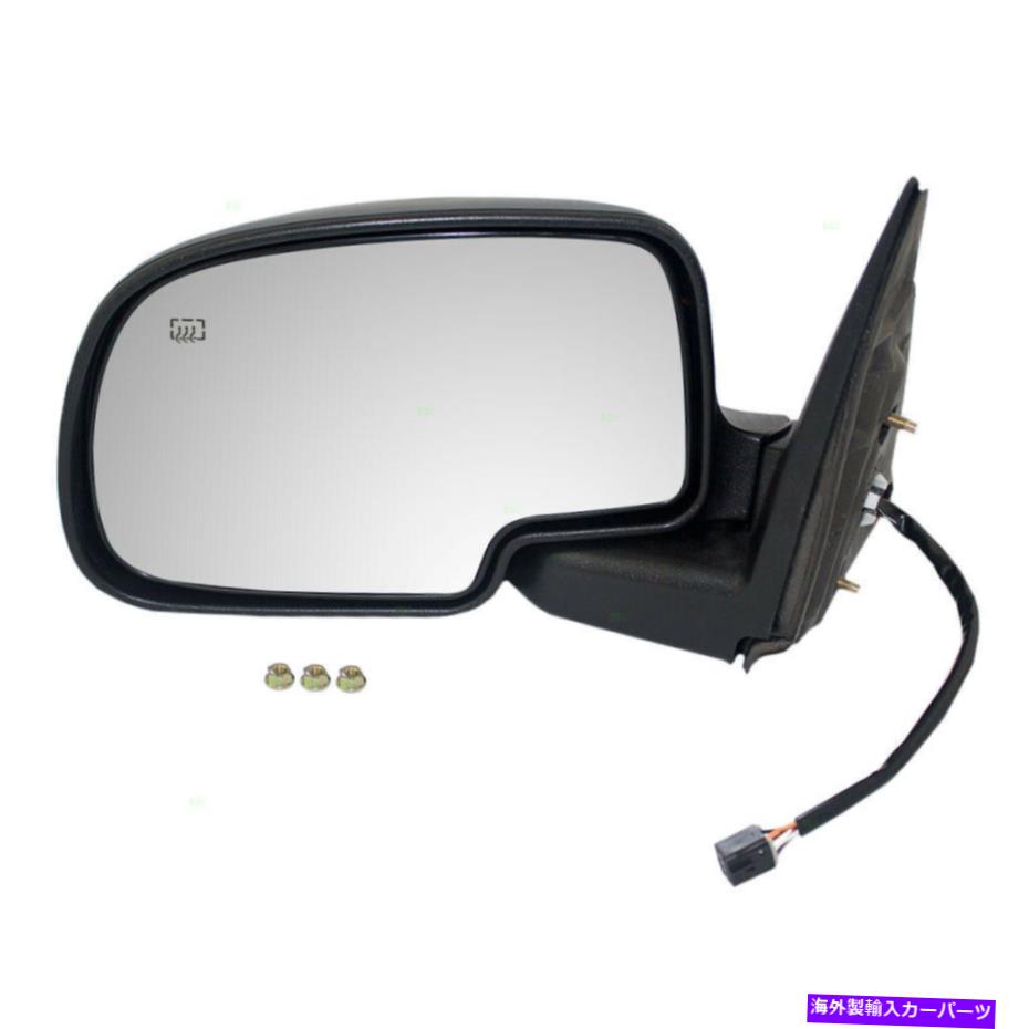 USミラー ドライバーパワーサイドビューミラーChevy GMCキャデラックピックアップトラック用に加熱 Drivers Power Side View Mirror Chrome Heated for Chevy GMC Cadillac Pickup Truck【並行輸入品】