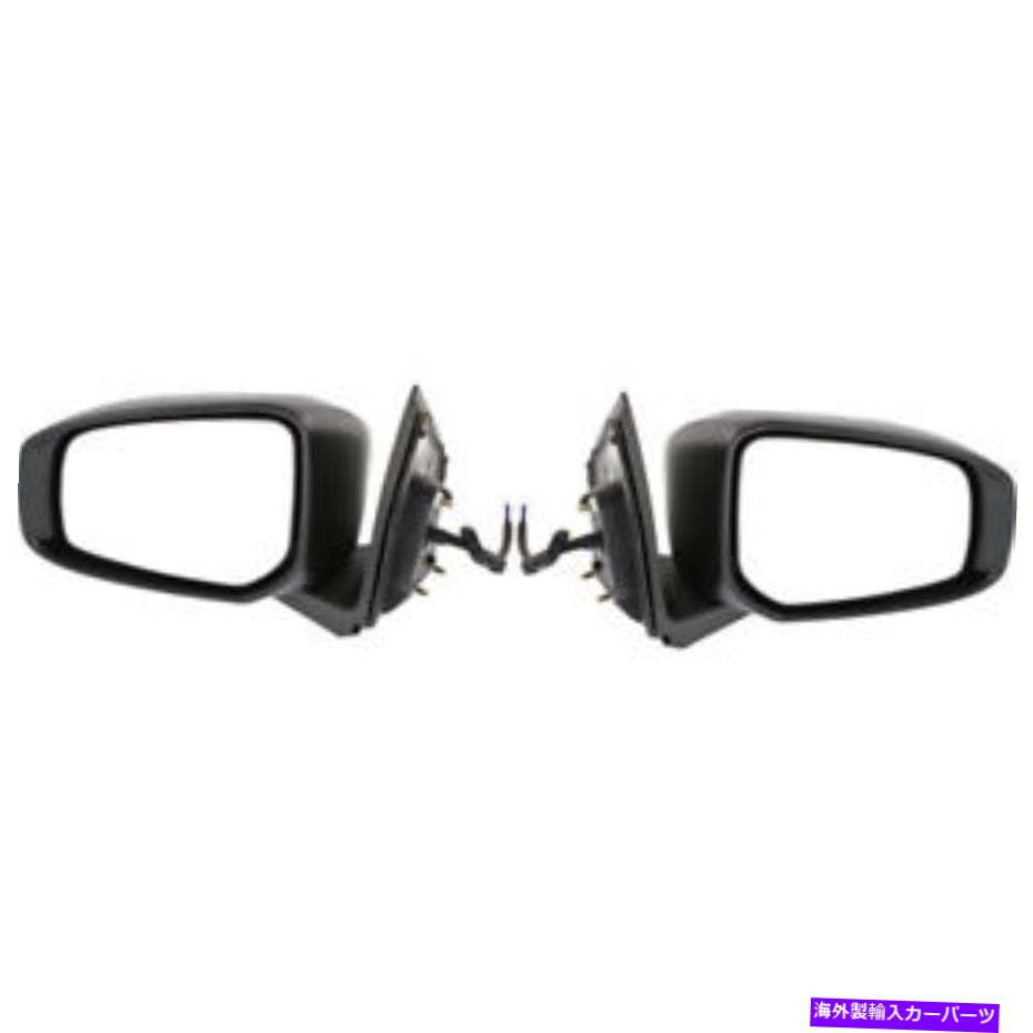USミラー 三菱mirage 2014-2019ドアミラードライバーと乗客側のペア For Mitsubishi Mirage 2014-2019 Door Mirror Driver and Passenger Side Pair【並行輸入品】