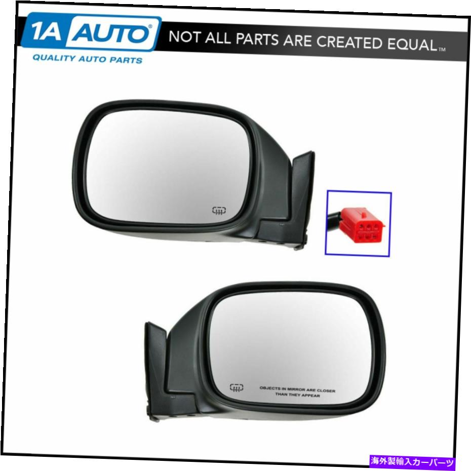 USミラー 97-01チェロキーにセットされた加熱パワーサイドミラーLH/RHペア Heated Power Side Mirror LH/RH Pair Set for 97-01 Cherokee【並行輸入品】