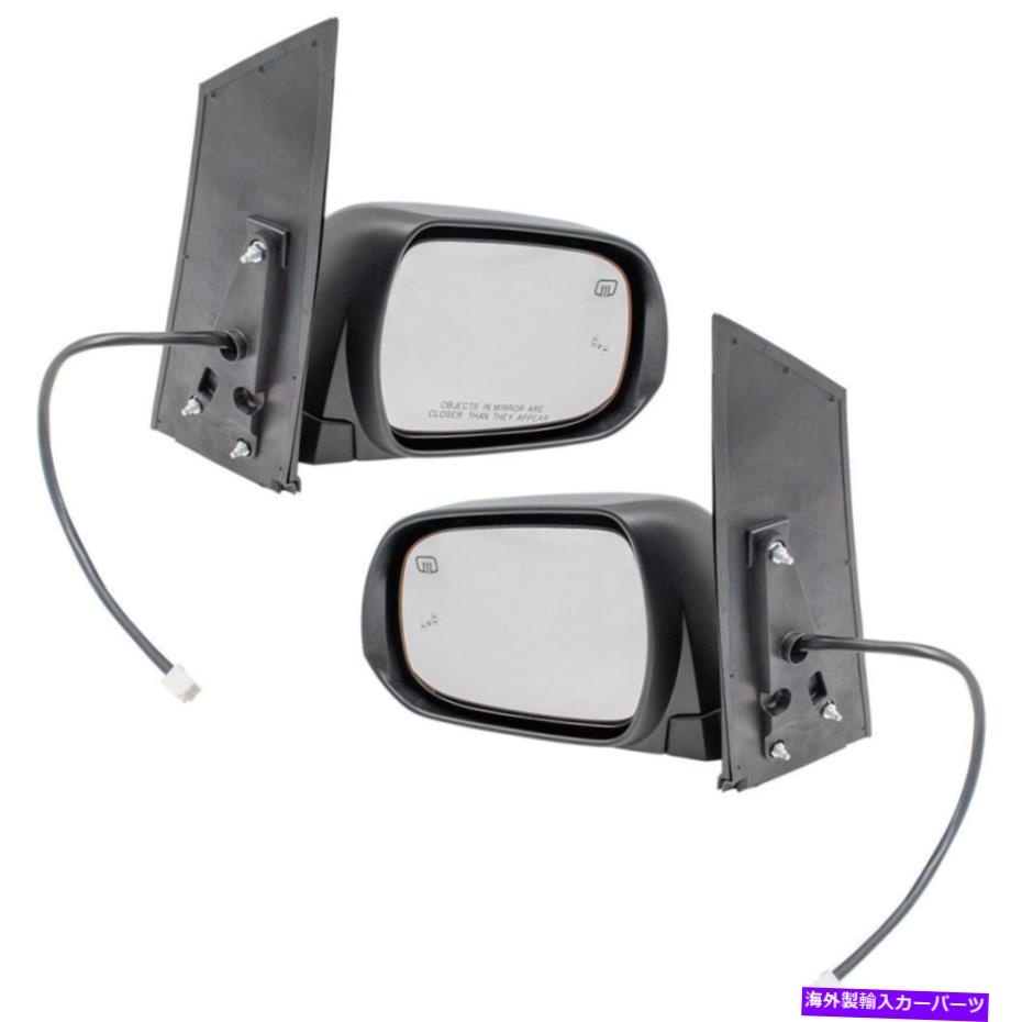 USミラー 13-17のトヨタシエナペアサイドパワーミラーセット加熱された死角検出 For 13-17 Toyota Sienna Pair Side Power Mirrors Set Heated Blind Spot Detection【並行輸入品】