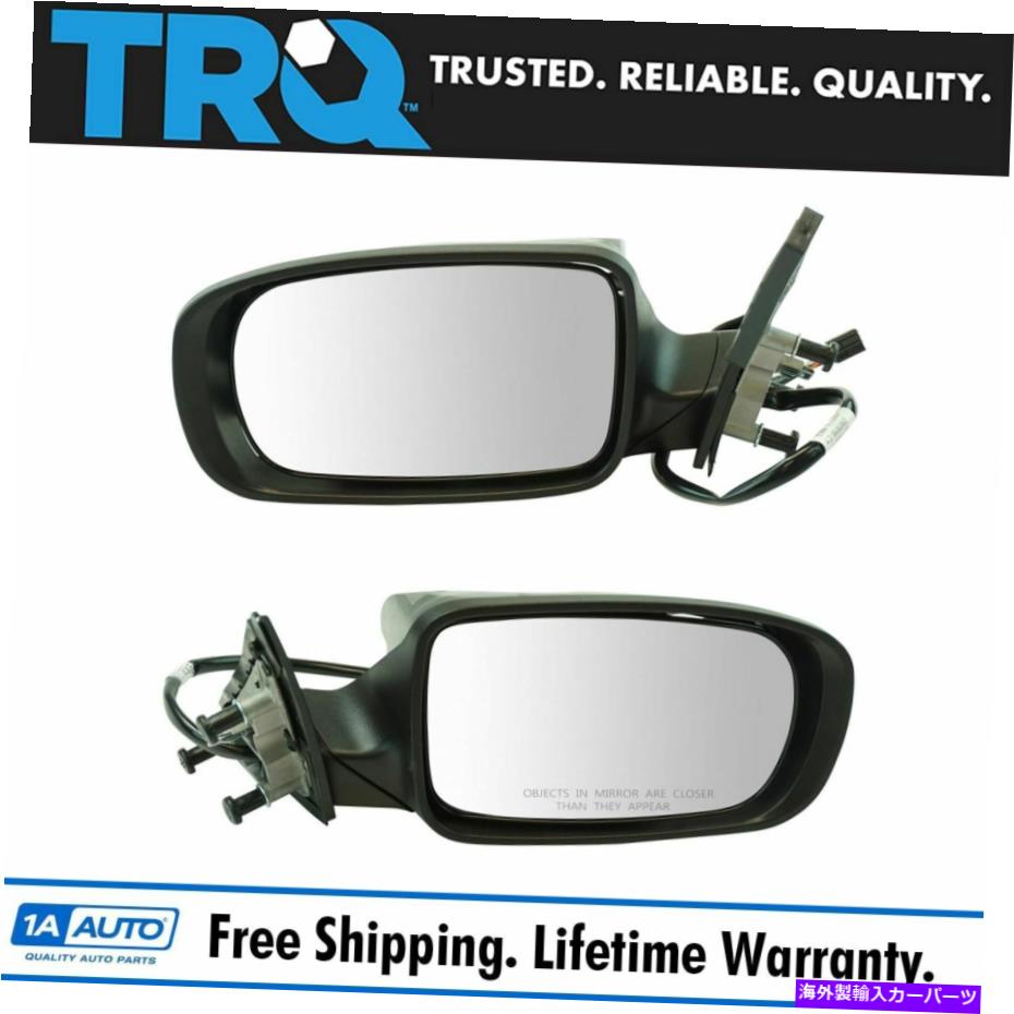 USミラー TRQエクステリアパワー加熱マニュアル折りたたりミラーブラックlH RHペア充電器新しい TRQ Exterior Power Heated Manual Folding Mirror Black LH RH Pair for Charger New【並行輸入品】