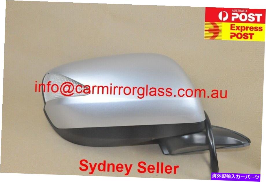 USミラー ホンダジャズ2008-2014右側の新しいドアミラー、ブリンカー、シルバー、オートフォールド NEW DOOR MIRROR FOR HONDA JAZZ 2008 - 2014 RIGHT SIDE, BLINKER, SILVER,Autofold【並行輸入品】