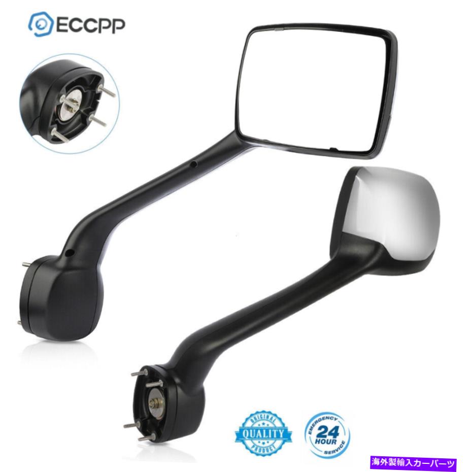 USミラー 2000-17ケンワースT680 2010-17 PeterbiltRH+LHサイドミラーのECCPPクロムフード ECCPP Chrome Hood For 2000-17 Kenworth T680 2010-17 Peterbilt RH+LH Side Mirrors【並行輸入品】