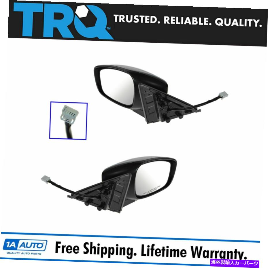 USミラー 08-13インフィニティG37 G37Xクーペ用のTRQミラーパワー加熱ドライバー乗客ペア TRQ Mirror Power Heated Driver Passenger Pair for 08-13 Infiniti G37 G37X Coupe【並行輸入品】