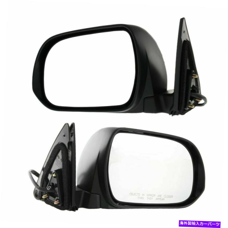 USミラー 2008年から2013年のトヨタハイランダーの2つのミラーパワーのセット Set Of 2 Mirror Power For 2008-2013 Toyota Highlander Heated With Puddle Light【並行輸入品】